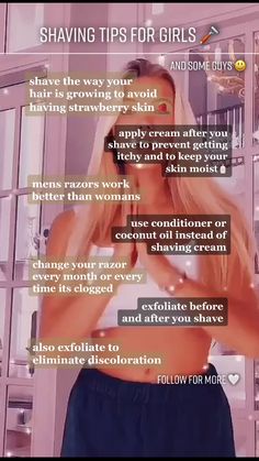 Life Hacks Every Girl Should Know, Shaving Tips