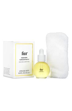 Free shipping and returns on Ingrown Concentrate at Nordstrom.com. <p><strong>What it is</strong>: An oil and mitt pairing that helps gently banish bumps and redness.</p><p><strong>What it does</strong>: The all-natural oil and textured finger mitt work together to help soothe irritation and eradicate ingrown hairs, resulting in clear, smooth pores on even the most sensitive skin.</p><p><strong>How to use</strong>: In the shower, use the finger mitt to exfoliate, focusing on ingrowns or areas yo Shave Oil, Clary Sage Oil, Laser Removal, Beauty Gift Guide, Ingrown Hairs, Ingrown Toe Nail, Evening Primrose Oil, Personal Hygiene, Ingrown Hair