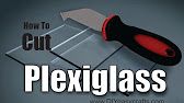 a knife with the words how to cut plexilass