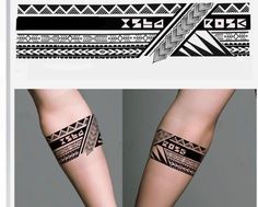 Geometric Armband Tattoo, Tato Maori, Font Tato, Tattoo Placements