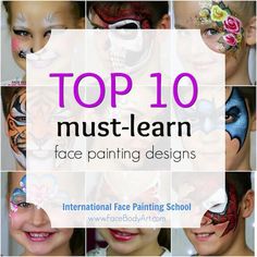 Face Painting Set Up, Face Painting Booth Set Up, Face Painting Booth, Facepainting Ideas Easy, Simple Face Painting Ideas, Face Painting Supplies