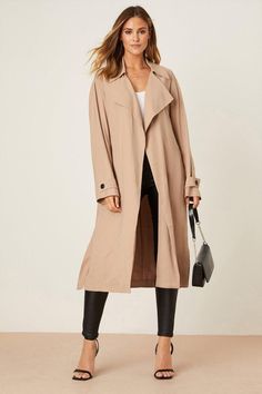 Long Duster Light Weight Trench Coat Trench Coat Beige, Lightweight Trench Coat, Faux Shearling Coat, Long Duster, Womens Clothes, Clothes Sale, Shearling Coat, Womens Blazers, Complete Outfits