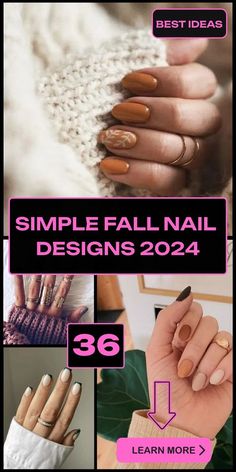 Fall Nails Classy Almond, French Tip Autumn Nails, Fall French Manicure Ideas, Square Nail Designs Fall, Fall French Manicure, Simple Fall Nail Designs, Simple Fall Nail, Simple Fall Nails, Cute Short Nails