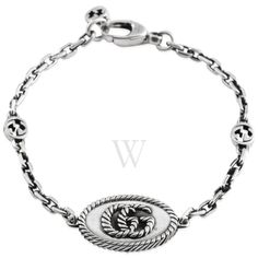 Gucci Ladies Bracelets. SKU: YBA627749001. Color: Silver-tone. Metal Type: Sterling Silver. Metal Stamp: 925-Sterling. Gem stone type: None. Bracelet style: 1 Band. Gucci Sterling Silver Double G Bracelet. Bracelet Style, Metal Models, Gem Stone, Metal Stamping, Fashion Bracelets, Womens Bracelets, Types Of Metal, Silver Tone, Gems