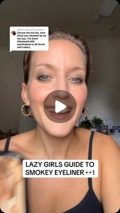 Mallory Osses on Instagram: "LAZY GIRLS GUIDE TO SMOKEY EYELINER 👀! 

#eyeshadow #makeuptutorials"