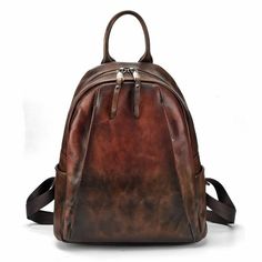 Women Genuine Leather Backpack Travel Bag   Description: Size S:L23xW14xH22cm(9''x5.5''x8.6'') Material:Genuine Cow Leather Weight:950g Payment We accept paypal only. How to pay:  We will email to your eBay registered email address  after you winning the item. There is a link to direct  you a secured checkout page. You should confirm your  purchase and provide your shipping address there. (Normally, we ship the item  according to your address in eBay. ) At the  last step of the checkout page, yo Vintage Shoulder Bag Backpack With Zipper Closure, Brown Bags For Daily Use And Back To School, Back To School Leather Softback Bag, Back To School Softback Leather Bag, Brown Bags For Everyday Use And Back To School, Vintage Backpack With Zipper Closure, Back To School Leather Shoulder Bag, Vintage Leather Shoulder Backpack With Large Capacity, Vintage Brown Backpack With Large Capacity