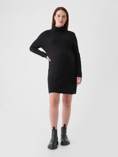 Supersoft cotton-blend ribbed maternity mini sweater dress.  Turtleneck.  Long sleeves.  Please note: Maternity styles cannot be returned in store.  Please enjoy free returns by mail.  This product was made in a factory that runs the Gap Inc.  P. A. C. E.  Personal Advancement & Career Enhancement) program.  P. A. C. E.  is our educational program that helps the women who make our clothes build the skills, knowledge, confidence & resilience needed to advance in work & life.  Learn more here.  Choose your maternity Maternity Styles, Mini Sweater, Gap Maternity, Ribbed Turtleneck, Mini Sweater Dress, Work Life, The Gap, Maternity Fashion, Sweater Dress