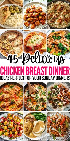 chicken breast recipes Easy Chicken Breast Recipes Healthy, Recipes With Chicken Breast, Chicken Breast Dinner Ideas, Easy Chicken Breast Dinner, Chicken Breast Dinner, Quick Chicken Breast Recipes, Delicious Chicken Breast Recipes, Recipes Cheap, Sunday Dinners