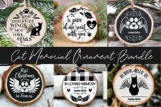 Wood Signs Christmas, Round Wood Signs, Memorial Svg, Signs Christmas, Christmas In Heaven, Round Wood Sign, What Is Christmas, Cat Memorial, Memorial Ornaments