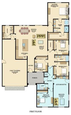 the floor plan for a two bedroom apartment with an attached bathroom and living room area