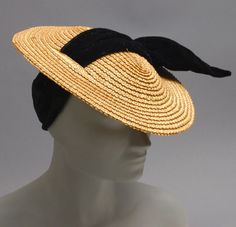 1930s Hats, Black Velvet Ribbon, Philadelphia Museums, Trendy Hat, Philadelphia Museum Of Art, Royal Outfits, Millinery Hats