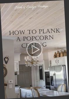 ** How to plank a popcorn ceiling the easy way with wood planks basement ideas on a budget, basement ideas for teens, basement ideas with bar, basement remodel How To Plank, Weekend Home Projects, Styrofoam Ceiling Tiles, Easy Home Improvement, Popcorn Ceiling, Closet Renovation, Bathroom Inspiration Modern, Home Remodeling Diy