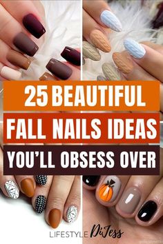 Gel X Nail Fall Designs, Fall Fingernails Designs, Fall Professional Nails, Fall Natural Nail Designs, Simple Fall Gel Nails Short, Fall Nail Dip Designs, Cool Nail Inspo Fall, Gel Nail Inspo Fall, Summer To Fall Nail Designs