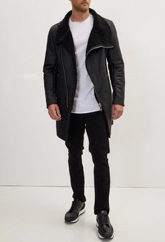 Introducing the Desert Dawn Asymmetrical Vegan Shearling Coat, a bold fusion of style and functionality. Crafted from a premium blend of cotton and polyester, this coat epitomizes urban sophistication with its sleek silhouette and impeccable craftsmanship. Designed for the modern man who embraces individuality, the asymmetrical zipper closure adds a contemporary edge, setting you apart from the crowd. Each zipper detail is meticulously placed, not just for style, but for practicality, offering m Urban Sophistication, Jackets Men Fashion, Shearling Coat, Leather Pieces, Wool Suit, Suit Shop, Zipper Detail, The Desert, Modern Man