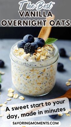 Enjoy the perfect balance of sweetness and creaminess in this effortless breakfast recipe! Just prep, chill, and wake up to a delicious meal. Don’t miss this recipe – pin it for later.
#overnightoatsrecipe #vanillarecipes #healthybreakfastideas #easymeals #mealprepbreakfast #oatmealrecipes #breakfastideas #quickmeals