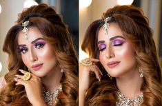 Self Makeup, Types Of Buns, Makeup Artist Course, Total Diva, Eastern Makeup, Makeup Courses, Course Hair, Glittery Eyes, Bridal Make Up