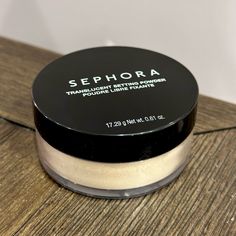 Sephora Collection Translucent Loose Setting Powder - Full Size - Gently Used! Sephora Translucent Powder, Sephora Setting Powder, Sephora Powder, Neutrogena Makeup Remover, Rcma Makeup, Makeup Sephora, Makeup Setting Powder, Neutrogena Makeup, Loose Setting Powder