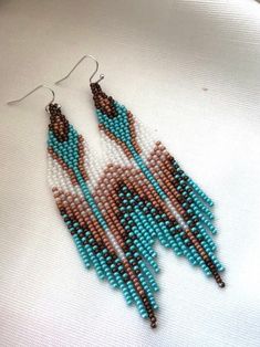 Fringe Beaded Earrings Tribal Seed Bead Earrings Ethnic - Etsy Southwestern Fringe Beaded Earrings As Gift, Southwestern Beaded Fringe Earrings As Gift, Southwestern Fringe Beaded Earrings For Gift, Southwestern Style Beaded Fringe Earrings For Gift, Bohemian Beaded Earrings With Fringe, Beaded Fringe Earrings With Round Beads For Festivals, Festival Beaded Fringe Earrings With Round Beads, Fringe Round Beads For Diy Jewelry Making, Fringe Beaded Earrings