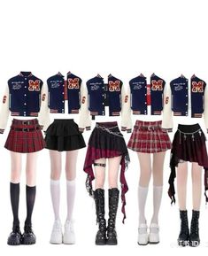 Kpop Gg Stage Outfits, Stage Performance Outfits Kpop, Stray Kids Outfits, Easy Trendy Outfits