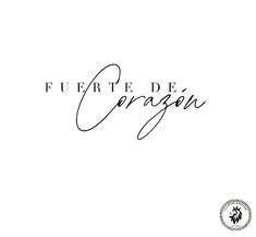 the words fuertte de cragin written in cursive ink on a white background