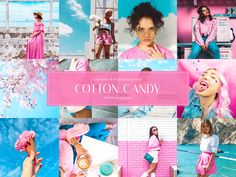 a collage of photos with the caption cotton candy