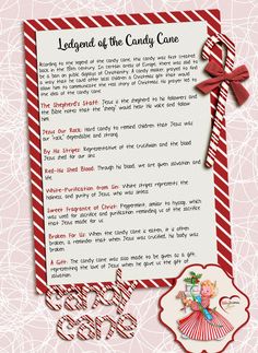 a candy cane letter to someone on valentine's day, with an ornament