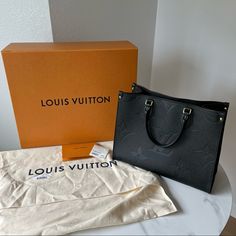 Reposhing This Item I Purchased From @Shauna262820. Loved It, But Ready To Rotate For Something New. Questions? Leave A Comment Below! Onthego Mm, Louis Vuitton Empreinte, Bags Louis Vuitton, Louis Vuitton Bags, Womens Tote Bags, Cowhide Leather, Louis Vuitton Bag, New Black, Something New