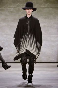 Skingraft. Let's dress a man like a woman and call it fashion. Poncho Fashion Runway, Nomad Fashion, Poncho Fashion, Alpaca Poncho, Fashion Models Men, Power Moves