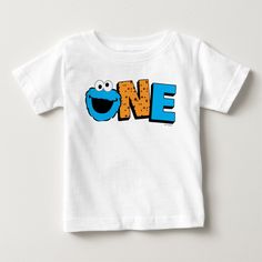 Check out this cute Sesame Street First Birthday shirt design featuring Cookie Monster. Sesame Street First Birthday, Cookie Monster 1st Birthday, Birthday Shirt Design, Monster 1st Birthdays, Sesame Street Cookies, Birthday Party Snacks, First Birthday Shirt, Sesame Street Cookie Monster, Birthday Party Theme Decorations