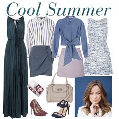 546. Cool Summer by natlik on Polyvore featuring Ð¼Ð¾Ð´Ð°, Lanvin, Alice + Olivia, MSGM, Topshop, Pure Navy, BCBGMAXAZRIA, maurices, Ted Baker and coolsummer Summer Colour Palette, Summer Skin Tone, Light Summer Color Palette, Soft Summer Color Palette, Soft Summer Colors