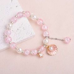 Princess Bracelet, Crystal Princess, Girly Bracelets, Crystal Bead Jewelry, Fancy Jewellery Designs, Pearl Decor