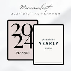 Minimal 2024 Digital Planner, 2024 Customizable Digital Planner, iPad Planner, GoodNotes Planner, Notability Planner, Dated Planner, Customizable Planner Academic Calendar, Student Organization, Aesthetic Template, Digital Notebooks, Planner Inspiration, Yearly Planner, Calendar Design, Bible Prayers, Calendar Template