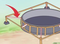 how to build an outdoor trampoline with pictures - wikihowu com