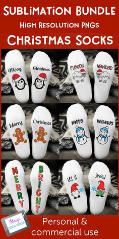 Sock Sublimation, Christmas Sock, Christmas T Shirt Design, Christmas Sublimation Designs, Fun Socks