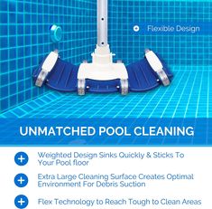 the ultimate pool cleaning system with instructions to clean and maintain your pool's surface