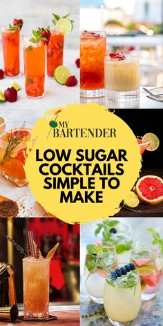 low sugar cocktails to make