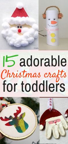 christmas crafts for toddlers to make