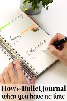 How to Bullet Journal When You Have No Time - Organized 31 How To Use Planner, Domestic Engineer, Simple Organization, How To Bullet Journal, Cute Spiral Notebooks, Organization Bullet Journal, Planner Review, Mother Board, Organizing Time