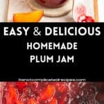 an easy and delicious homemade plum jam recipe