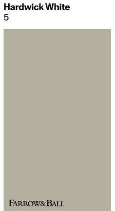 the farrow and ball paint color is hardwick white