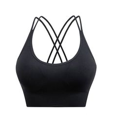 Bring fashion to your workout with this Women's Joau Strappy Back Bras. A seamless bra that will create a smooth silhouette under any top, this bra features cooling, moisture wicking fabric and a strappy back for extra comfort and style. Material: Nylon/Polyester/Spandex Care: Machine washable Origin: Imported Set includes: 1 sports bras Type of Cups: Padded Coverage: Moderate Support Level: Lightly lined Closure: Pullover style Features: Strappy back detail; seamless Joau Seamless Strappy Bras High Impact Sports Bras, Suit For Summer, Plus Size Summer Tops, Underwire Sports Bras, Style Comfortable, Casual Tanks, Gym Exercise, Comfortable Bras, Women Yoga