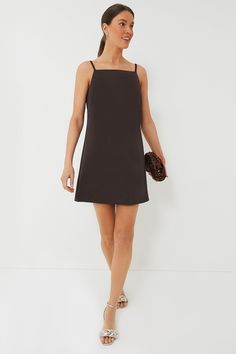 Fulfilling all your day to day wardrobe needs from the office, to brunch, to showers, to parties, the Chocolate Lara Dress is working overtime. Crafted from luxurious satin fabric, this simple shift silhouette boasts square neck and fixed spaghetti straps. Modern and minimal, this mini works for every occasion and every body type, layer it with a blazer and pumps for a polished look at work, style with a scarf and golden hoops for an easy-daytime elevated look, or add some statement jewelry, clu Chocolate Satin, Working Overtime, Golden Hoops, Wardrobe Needs, Plus And Minus, Work Style, Day To Day, To Day, Polished Look