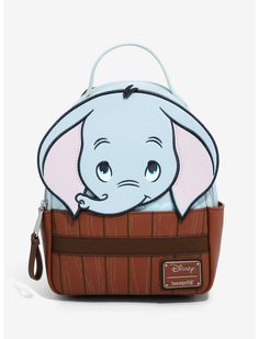 Loungefly Disney Dumbo Bath Figural Mini Backpack - BoxLunch Exclusive Disney Bags Backpacks, Cute Mini Backpacks, Disney Purse, Disney Souvenirs, Loungefly Bag, Disney Bag, Unique Purses, Novelty Bags, Loungefly Disney