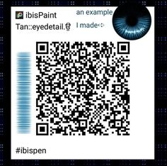 a qr code with an image of a blue eye