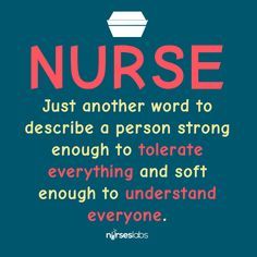 a blue background with the words nurse on it