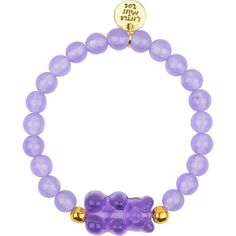 Let your wrist game shine with this little band of awesomeness. Purple semi-precious gemstone bracelet accompanied by a colorful gummy bear accent is the perfect way to show off your unique style and personality. Made with love in CA from super comfy materials, these bracelets are the ultimate accessory for school, playdates, and everything in between. | Little Miss Zoe | Gemstone Bracelet w/ Gummy Bear Accent Charm, (Purple, One Size) | Maisonette collects the best children’s products from around the world (unlike Zulily, Etsy, The Tot, Farfetch Kids, Childrensalon, Crate and Kids, Kohls, Wayfair, Buy Buy Baby, Nordstroms, Mini Boden, J.Crew Factory, or PotteryBarn Kids), creating a curated shopping experience for you. Think of us as your shortcut to fashion for litte ones! Trendy Purple Jewelry For Birthday, Purple Hypoallergenic Jewelry For Birthday, Playful Hypoallergenic Purple Jewelry, Playful Purple Hypoallergenic Jewelry, Gummy Bear Bracelet, Jewellery Diy, Wrist Game, Gummy Bear, Shop Jewelry