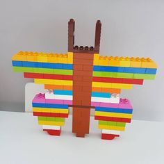 an image of a lego structure that is made out of different colored blocks and bricks