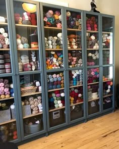 a room filled with lots of different types of yarn