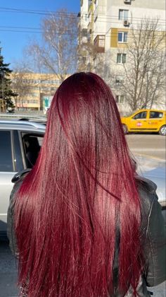 Magenta Red Hair, Hair Color Cherry Coke, Pelo Color Borgoña, Strawberry Red Hair, Red Hair Colors, Wine Hair Color, Perfect Blonde Hair, Shades Of Red Hair