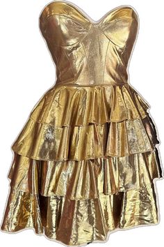 Gold Shiny Mini Dress For Party Season, Elegant Shiny Gold Mini Dress, Elegant Gold Shiny Mini Dress, Glamorous Gold Dresses With Ruffles, Glamorous Gold Dress With Ruffles, Elegant Gold Mini Dress For Prom, Gold Ruffled Party Dresses, Chic Gold Mini Dress For Prom, Chic Shiny Gold Dress